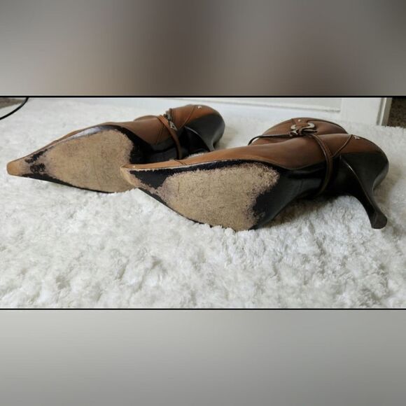 Prada Brown Western Ankle Booties size 37.5 usa 7.5 - Picture 6 of 11